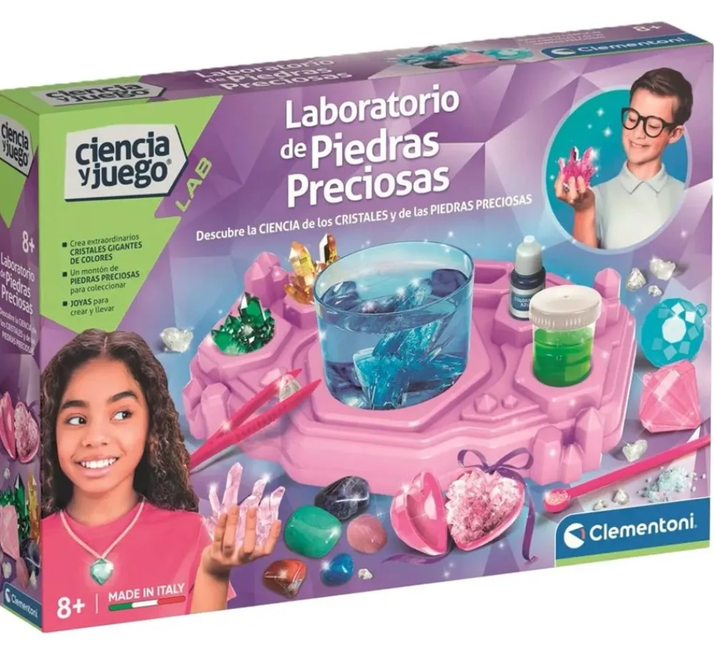 Sale Clementoni Juego de Ciencia Laboratorio de Piedras Preciosas Infantil