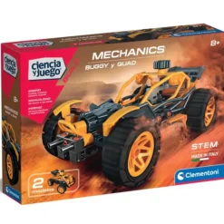 Juego de Construcción Buggy o Quad amarillo Mechanics - Clementoni