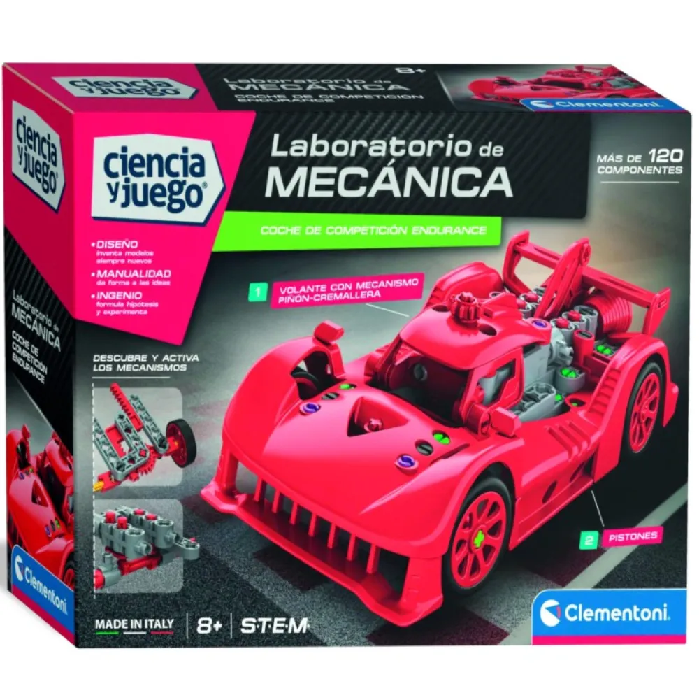 Discount Clementoni juego de Construcción Coche Carreras Rojo Le Mans Mechanics -