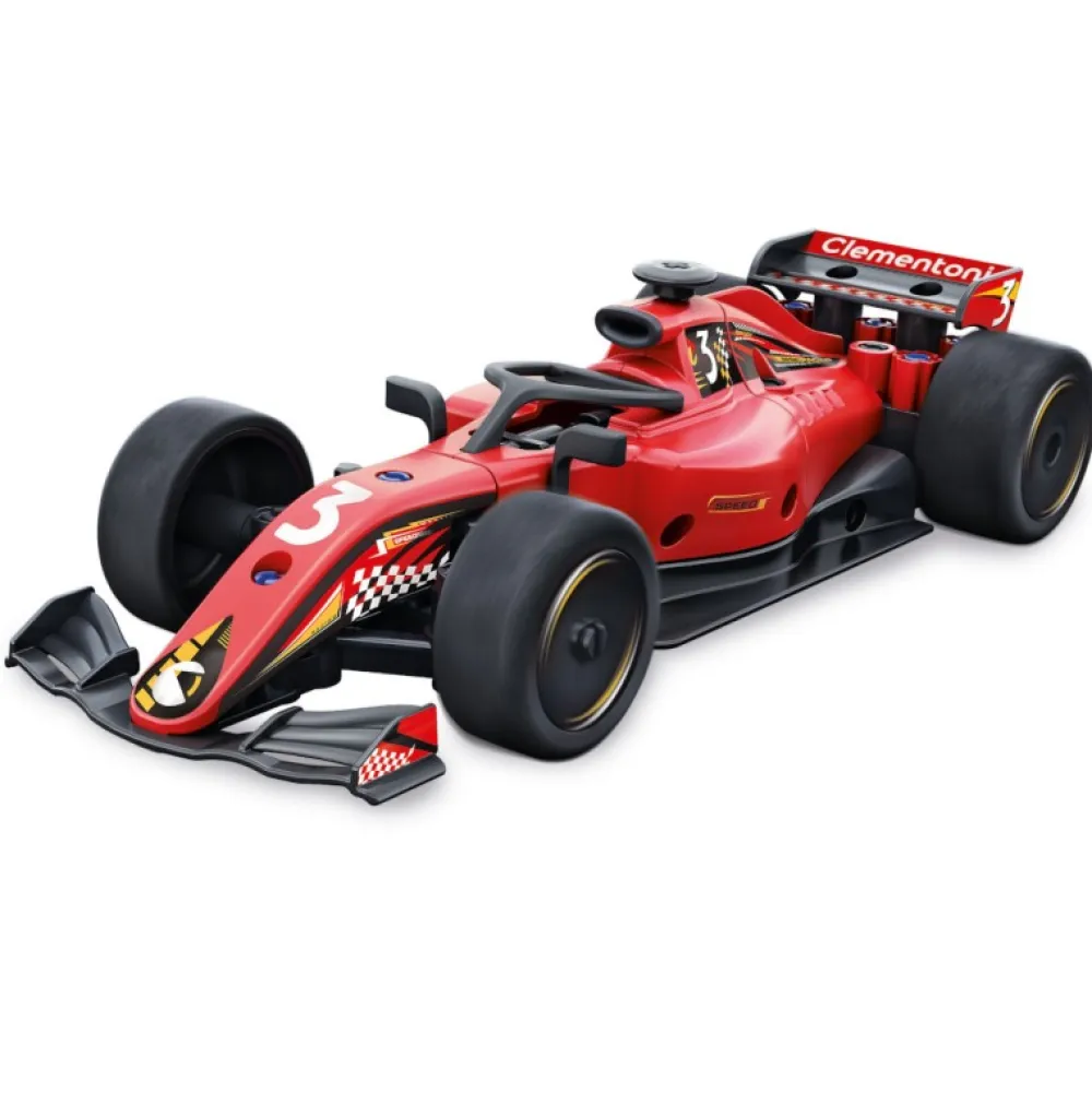 Clementoni juego de Construcción Coche Carreras Formula 1 Rojo Mechanics -