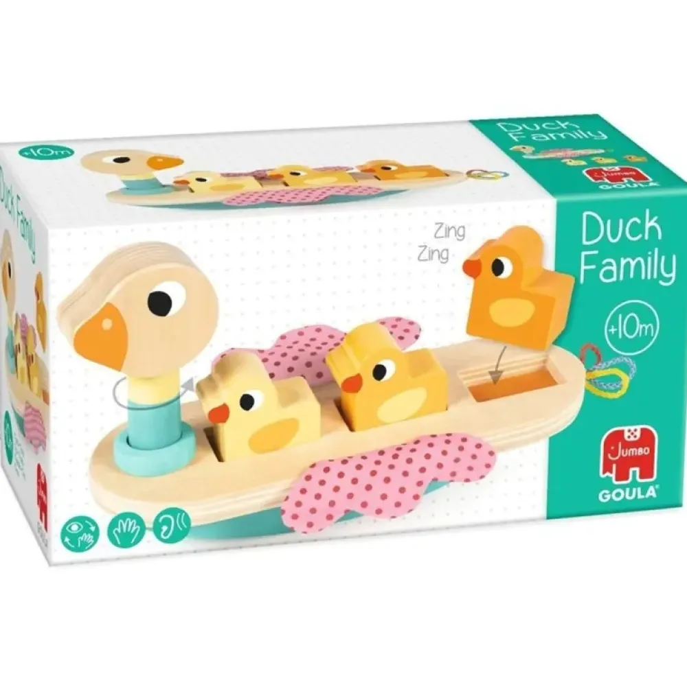 Diset Juego de Familia Patitos de Madera duck family +10M - Goula