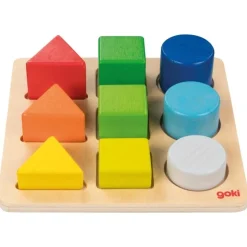Discount Goki Juego de formas. Ordenar formas, tamaños y colores (9 piezas)