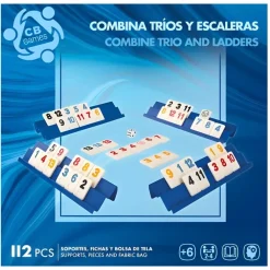 Color Baby S.L. Juego de Mesa Rummy de 4 jugadores +6A