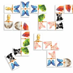Juego Domino Infantil Foto Animales