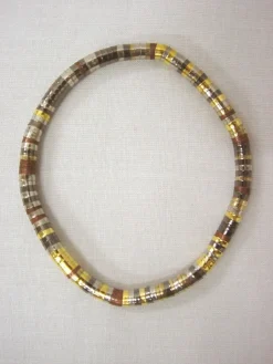 Juego 4 piezas bisutería flexible rígida rodio collar pendientes pulseras dorado cobre