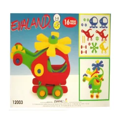 Hot Evaland Juego Puzzle goma eva colores helicóptero