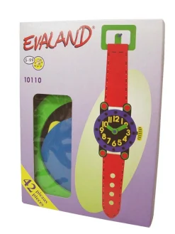 Juego Puzzle Goma Eva Colores Reloj Infantil
