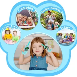 Sale Coshano Juego 2 Walkie Talkies infantiles Recargables con LCD Pantalla VOX
