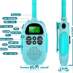 Sale Coshano Juego 2 Walkie Talkies infantiles Recargables con LCD Pantalla VOX