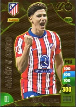 Julian Alvarez #469 Nuevo Balon De Oro Atletico de Madrid 2024-25 cromo Panini Adrenalyn XL La Liga 24/25