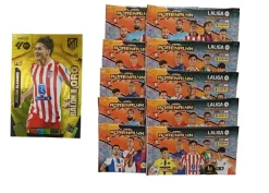 Julián Álvarez Balón de Oro + 10 sobres normales Adrenalyn XL 2025 2026 Carta Colección Panini