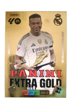 Kylian Mbappé Panini Extra Gold Adrenalyn XL 2025 2026 Carta Colección Panini