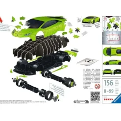 Lamborghini Huracán Evo Verde Puzzle 3D