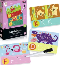 Online Diset Las letras. Para aprende a escribir las letras del abecedario.