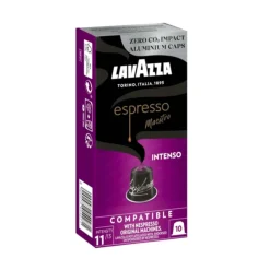 New Lavazza - Espresso Maestro Intenso 10 Cápsulas de Café Compatibles con Máquinas Nespresso Original
