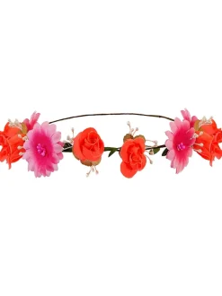 Lazo para la cabeza con flores rosas