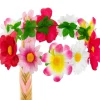 Lazo para la cabeza de flores con trenza