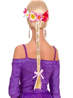 Lazo para la cabeza de flores con trenza