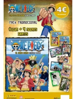 Sale PANINI Álbum + 15 sobres One Piece 2023 El Nuevo Mundo 4 cromos y 1 carta por sobre
