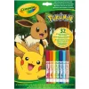 Pokémon Libro Actividades y Colorear con 7 rotuladores - Crayola