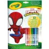 Libro Actividades y Colorear Spidey con 7 rotuladores - Crayola