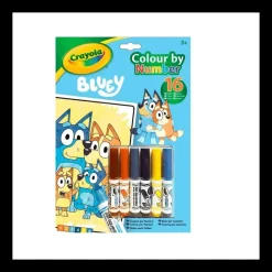 Libro Actividades y Colorear por Números Bluey con 6 - Crayola