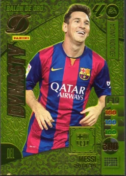 Lionel Messi Balon de Oro Dynasty 2024-25 cromo Panini Adrenalyn XL La Liga 24/25 - Messi 2014-15