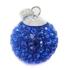 Outlet Llamador De Angel Plata Con Cristales Azules 20 Mm.