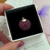 Online Llamador De Angel Plata Y Cristal Negro 20 Mm.
