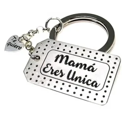 Online Llavero De Plata Mamá Eres Única