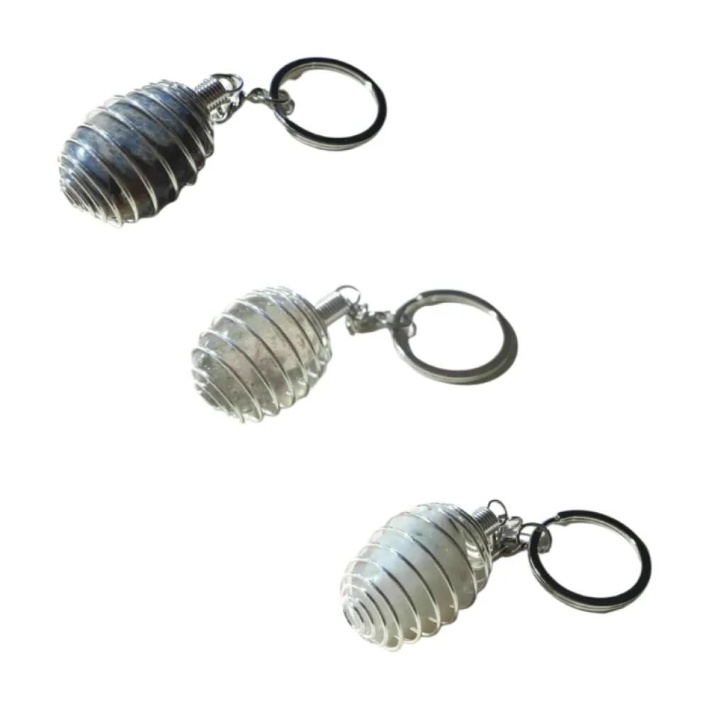 Discount Creatulote Llavero espiral con mineral natural de 35 mm. 1 unidad