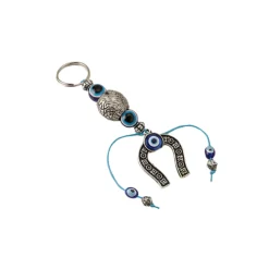 Llavero metal Herradura y Ojo turco 5 x 17 cm