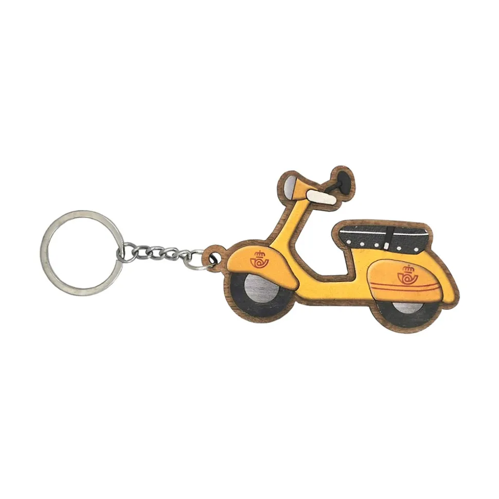 Llavero vespa de madera Correos