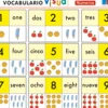 Sale GEU Lámina bilingüe de vocabulario visual - Números