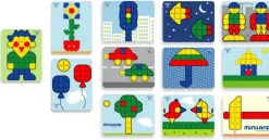 New Miniland Láminas de modelos para mosaicos de pinchos superpegs (39 mm) Variado