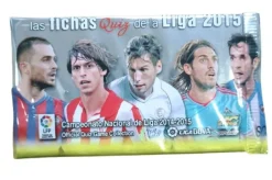 Lote de 10 sobres Mundicromo 2015 Fichas de La Liga Edición final Posibilidad de Messi y Cristiano Ronaldo