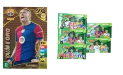 PANINI Lote Raphinha Nuevo Balón de Oro + 5 sobres básicos de Actualización Adrenalyn XL 2024 2025 24 25