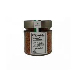 Hot El Conchito Gourmet Lote 10 - SÉSAMO GARRAPIÑADO 6 Tarros de Cristal x 110 gr