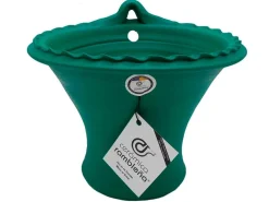 New Cerámica Rambleña Maceta pared - 25x22x23 cm - Patios de Córdoba Verde
