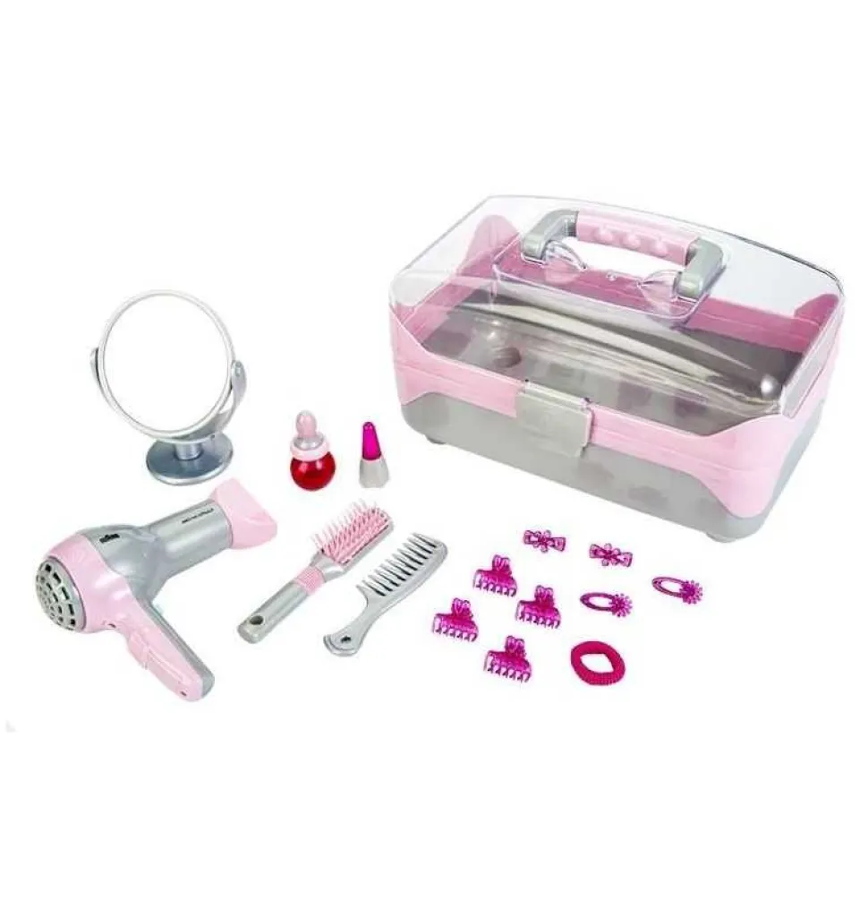 Maletín de Belleza con Secador Infantil Braun Rosa