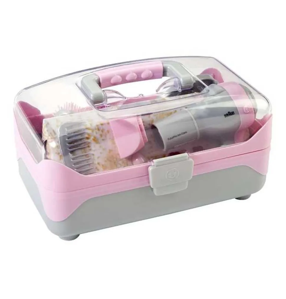 Maletín de Belleza con Secador Infantil Braun Rosa