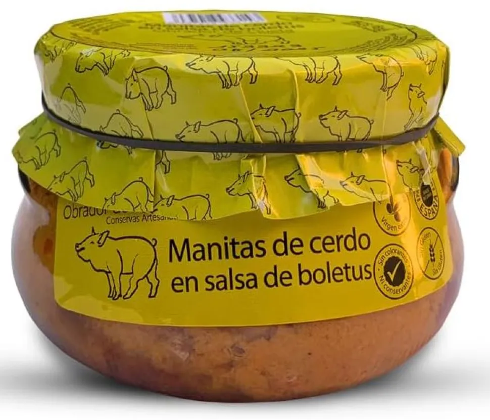 Manitas de cerdo en salsa de boletus - 6 unidades