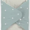 Manta de algodón Aqua para muñecos hasta 40cm