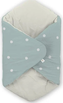 Manta de algodón Aqua para muñecos hasta 40cm