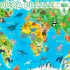 Mapamundi Animales Educa puzzle 150 piezas