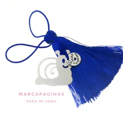 Marcapáginas Caracol De Plata De Ley Mensaje Seño Te Queremos
