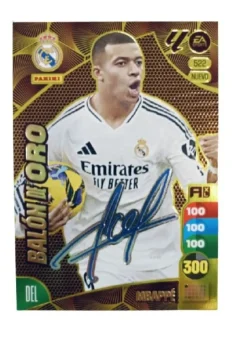 Mbappé Balón de Oro Firmado Actualización Adrenalyn XL 2024 2025 24 25 Panini