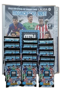 Outlet PANINI Megacracks 2026 2027 Archivador vacio(sin cartas ni sobres) + 15 sobres MGK