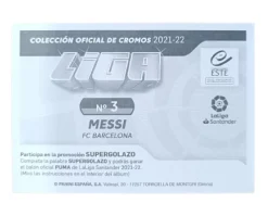 Messi Cromo Liga Este 21-22 Nº3 Panini