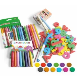 Outlet Fábrica de Juguetes Mi Pizarra de Artista Infantil con Caballete Doble cara